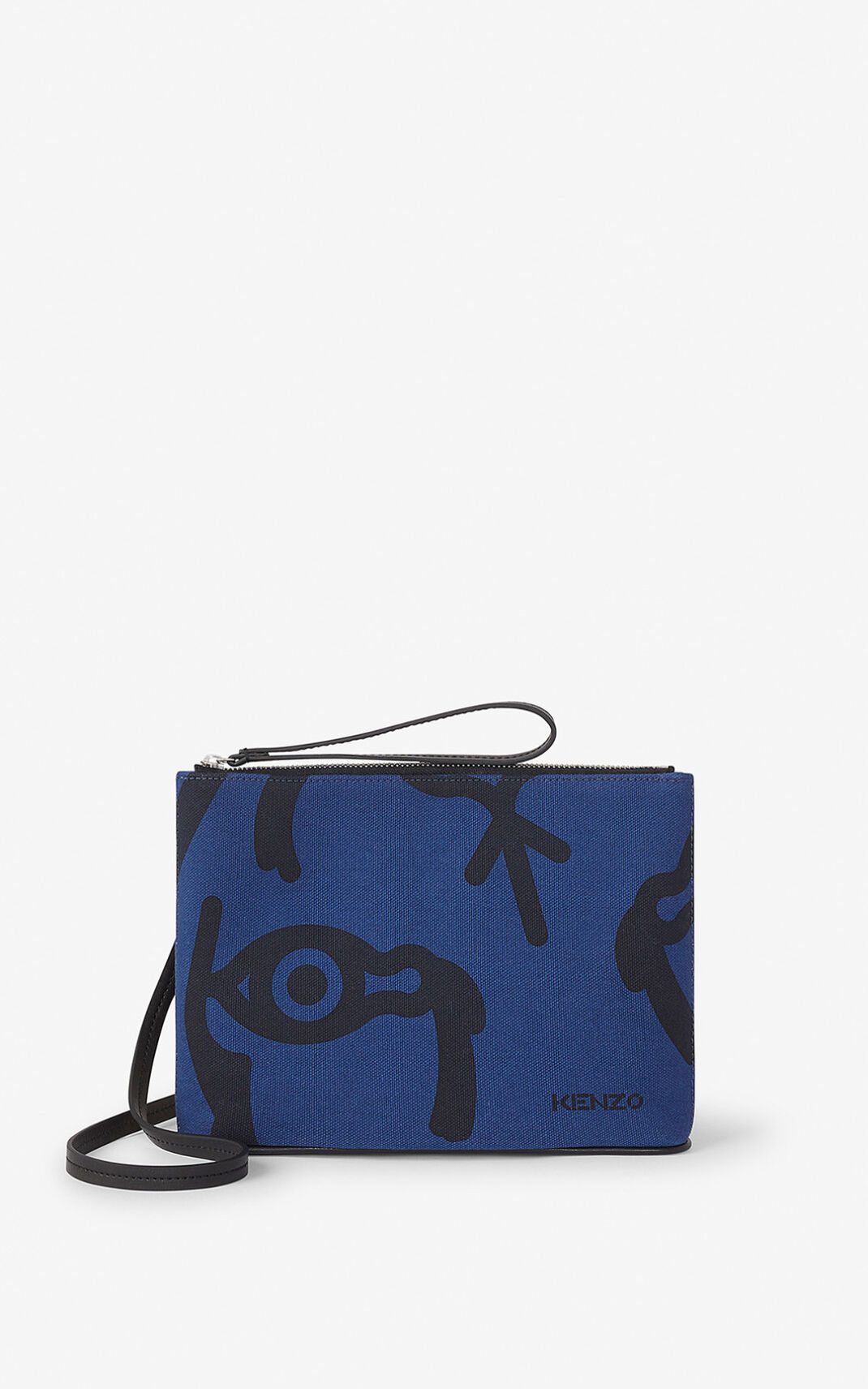 Sac Bandoulière Kenzo Arc Toile pouch and shoulder strap Homme Bleu | HAUL-85137